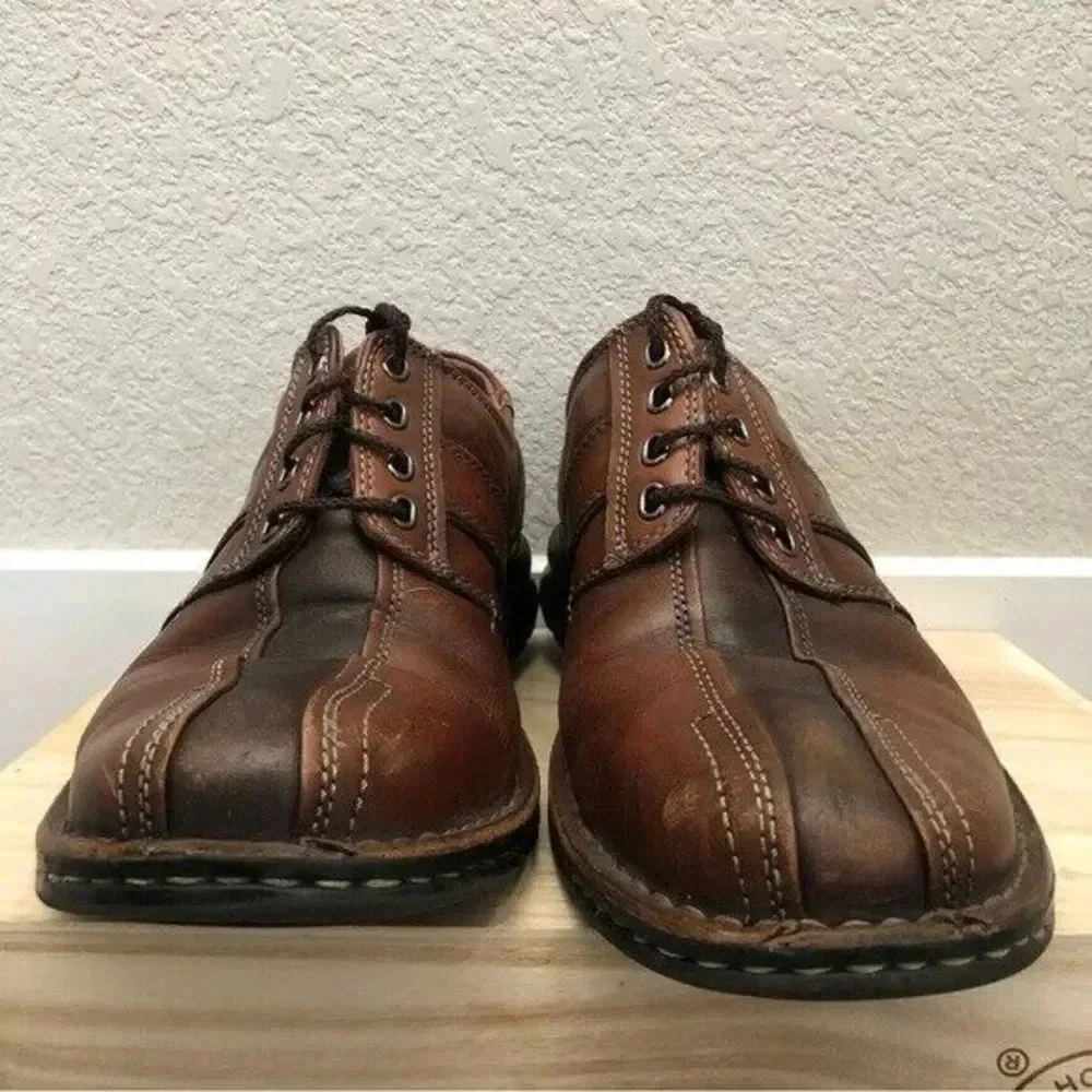 Clarks Touareg Brown Leather Lace Up Oxford 10